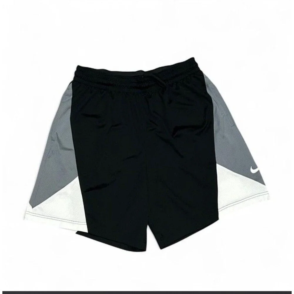 Nike Men's Dri-FIT Rival Basketball Shorts Black Grey Size Large CV1923-017 EUC